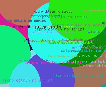 cipro obtain no script